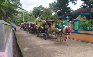 Cek Program PKK Sedayu, Ketua TP PKK Klaten Diarak Keliling Desa