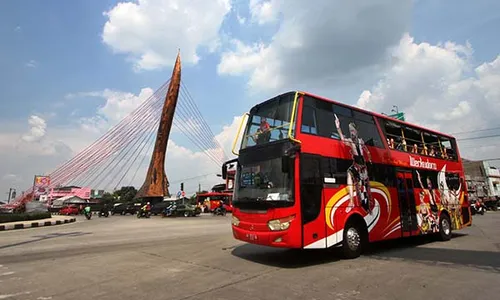 Keliling Kota Solo Naik Bus Tingkat Werkudara Yuk