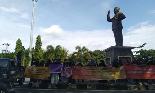 Aksi di Patung Soekarno Boyolali, APPM: Hapus Kekerasan pada Perempuan