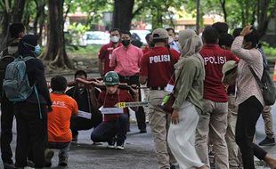 Polresta Solo Gelar Rekonstruksi Kasus Menwa UNS, Ini Foto-Fotonya