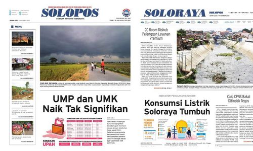 Solopos Hari Ini: UMP dan UMK Naik Tak Siginifikan