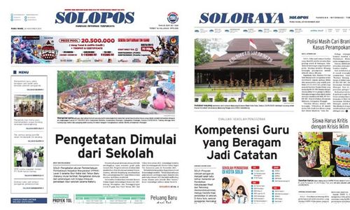 Solopos Hari Ini: Pengetatan Dimulai dari Sekolah, Persis Lolos 8 Besar