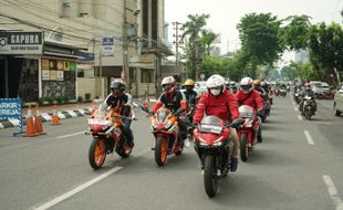 Astra Motor Jateng dan Komunitas Honda CBR Dukung Pebalap Indonesia