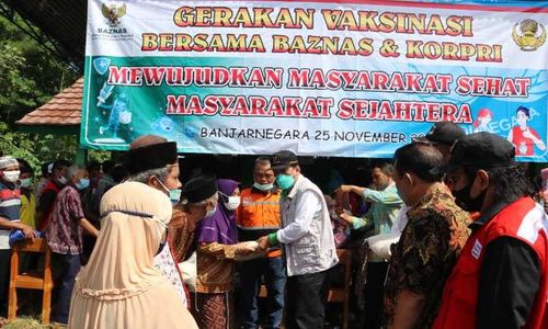 Gas Pol, Baznas dan Korpri Banjarnegara Gelar Vaksinasi Sasar 700 Warga