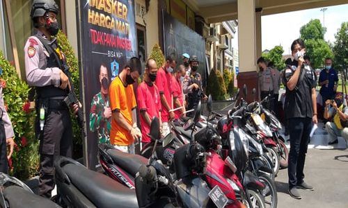 6 Pelaku Curanmor di Klaten Diringkus, 1 Tersangka Masih di Bawah Umur