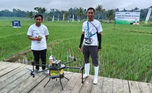 Enaknya Semprot Pupuk Pakai Drone, 1 Ha Lahan Tuntas dalam 11 Menit