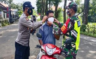 Gencar Operasi Yustisi, Masih Ada Saja Warga Wonogiri Tak Pakai Masker