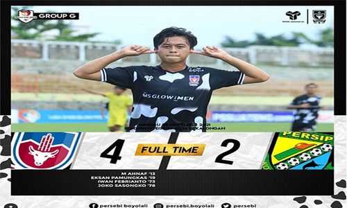 Top! Taklukkan Persip, Persebi Boyolali Segel Tiket Semifinal Liga 3