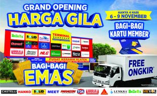 Baru Buka, Supermarket Terminal Bangunan Klaten Tebar Diskon & Emas