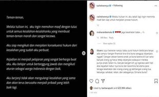 Hari Ini, Rachel Vennya Diperiksa sebagai Tersangka