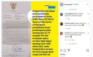 Surat Pemkab Blora Mau Utang Bocor di Medsos, Begini Reaksi Netizen