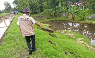 Tanggul Colo Barat Retak, 95 Keluarga Weru Sukoharjo Terancam Banjir