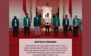 Waduh! Terduga Teroris JI di Bekasi Sempat Foto Bareng Jokowi di Istana