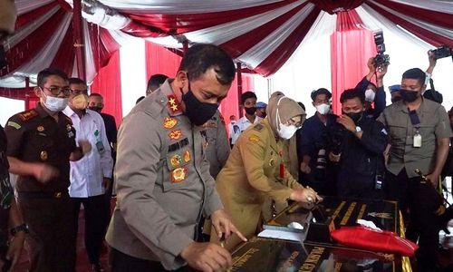 Resmikan Gedung Mapolsek Geyer Grobogan, Ini Pesan Kapolda Jateng