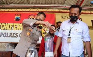 Polres Grobogan Musnahkan Barang Bukti Sabu