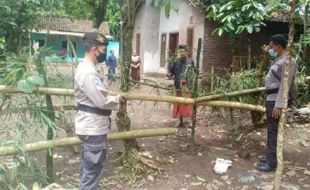 Jalan di Jember yang Diblokade Cakades Kalah Dibongkar Polisi