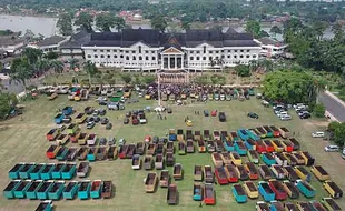 Protes Pembatasan Muatan di Jambi, Ratusan Sopir Truk Batu Bara Demo