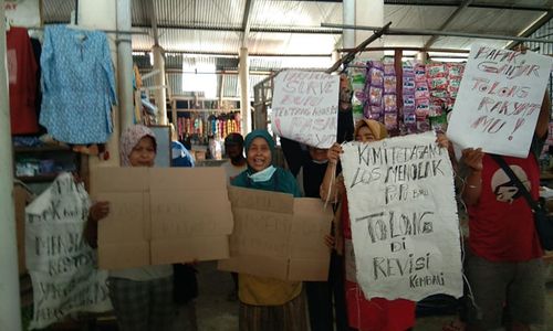 Retribusi Jadi Rp300.000/Bulan, Pedagang Pasar Sidoharjo Klaten Protes