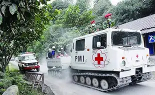 Hagglund PMI Bantu Evakuasi Erupsi Semeru, Tahan Hingga 60 ºC