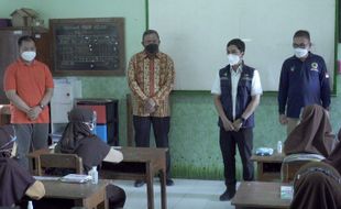 Jadi Percontohan, Begini Protokol Kesehatan PTM di SDN 9 Boyolali