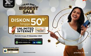 XL Prioritas Beri Diskon Akhir Tahun hingga 50%