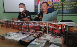 Satpol PP Sita Ribuan Batang Rokok Ilegal di Klaten, Ini Foto-fotonya