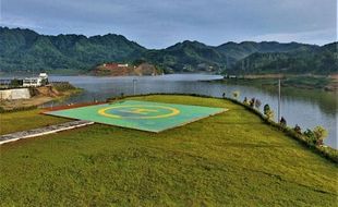 Resmikan Waduk Pidekso Wonogiri, Jokowi Pakai Helikopter dari Solo