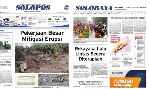 Solopos Hari Ini: Pekerjaan Besar Mitigasi Erupsi