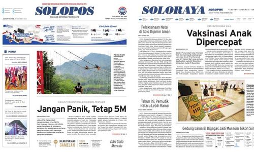 Solopos Hari Ini: Jangan Panik, Tetap 5M