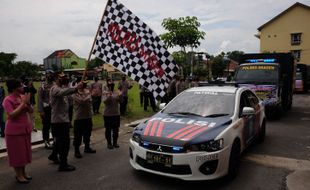 Peduli Semeru, Polres Sragen Kirim Bantuan Sebanyak 2 Truk ke Lumajang