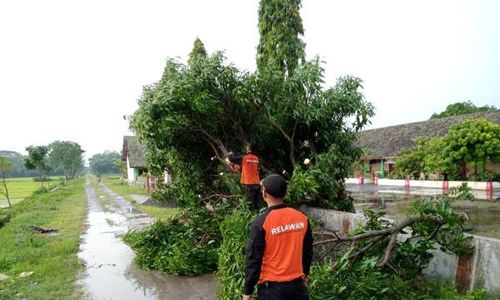 2 Desa di Sukoharjo Dilanda Hujan Angin, 1 Rumah Warga Rusak