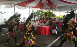 Tari Topeng Ireng Meriahkan Peresmian Kantor Kejari Boyolali