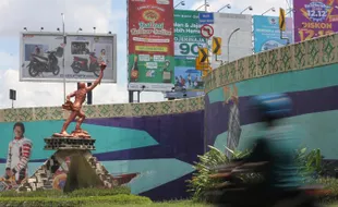 3 Tahun, Nasib Patung Obor Dekat Flyover Manahan Solo Masih Tak Jelas