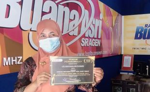 Iklan Pakai Masker Radio Buana Asri Sragen Dapat Penghargaan Nasional