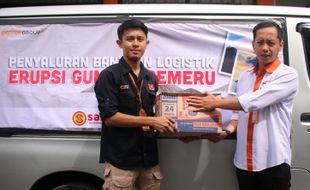 Lazismu Sragen Kirim 240 Kaleng Rendangmu Untuk Pengungsi Erupsi Semeru