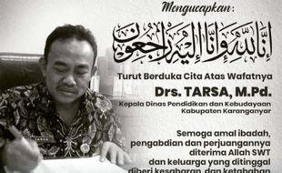 Kabar Duka, Kepala Disdikbud Karanganyar Meninggal Dunia