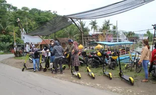 Ada Skuter Listrik, Wahana Wisata di Rawa Jombor Semakin Beragam