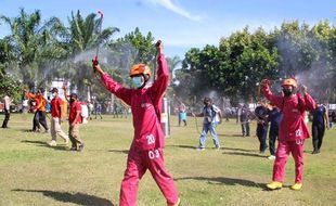 50.000 Orang Semprotkan Eco Enzyme Pecahkan Rekor Muri di Klaten