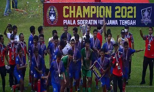 Josss! HB FC Salatiga Pertahankan Juara Piala Soeratin U-17 Jateng