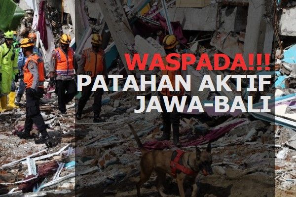 Waspada! Patahan Aktif di Jawa-Bali Ini Berpotensi Memicu Gempa Bumi