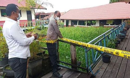 Bangunan Sekolah Ambruk, Polisi Turun Tangan