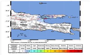 Gempa Bumi Magnitudo 4,1 Guncang Surabaya