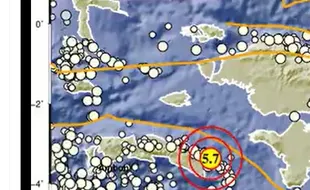 Gempa Magnitudo 5,7 Guncang Maluku, Terasa Hingga Sorong