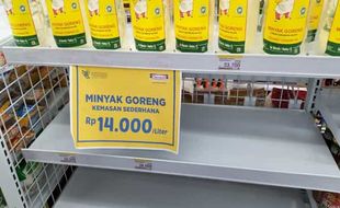 Minyak Goreng Satu Harga Rp14.000 per Liter di Wonogiri Belum Merata