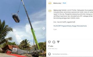 Pemda DIY Tutup Wahana Ngopi di Atas Crane