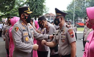 Awal 2022, 51 Personel Polres Salatiga Naik Pangkat