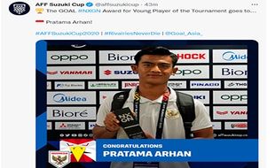 Arhan Jadi Pemain Muda Terbaik Piala AFF 2020, Begini Reaksi Bos PSIS