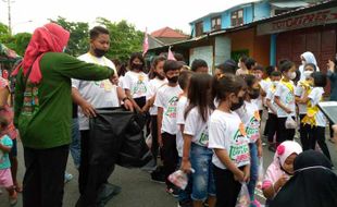 Belajar Peduli, Anak-Anak Manahan Solo Disasar Sosialisasi Papi Sarimah