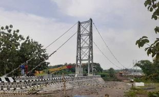 Jembatan Tambakboyo Sukoharjo Dibangun Lagi, Semoga Rampung Februari