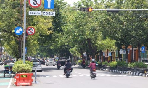 Jalan Pemuda Klaten Searah 24 Jam Diberlakukan, Dishub Sebar Petugas